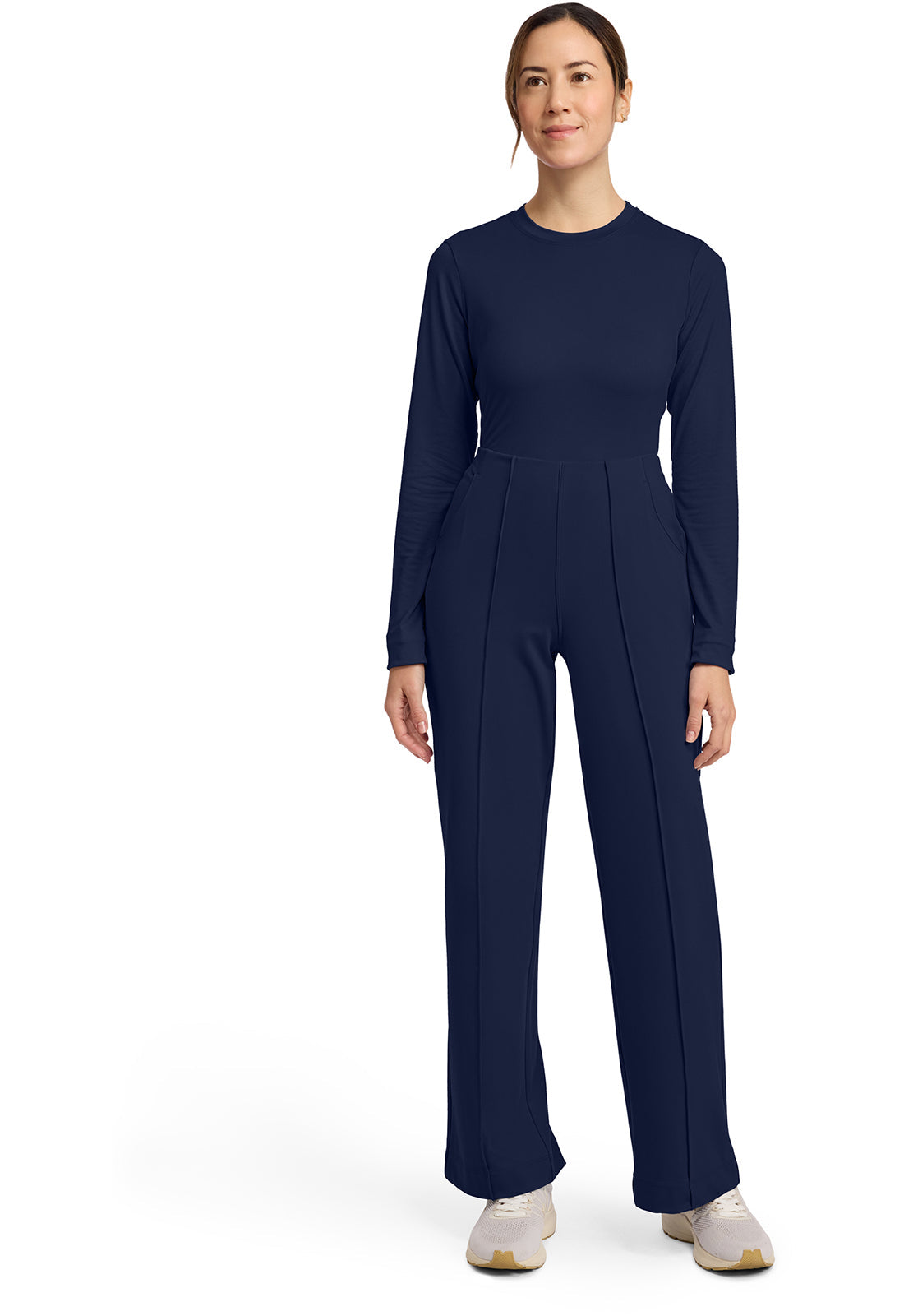 Achieve CK162 Women's 3-Pocket Wide Leg Pants Navy Image