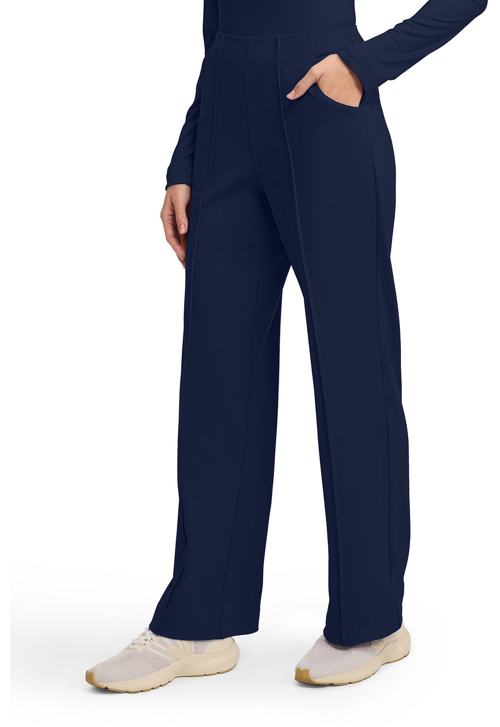 Achieve CK162 Women's 3-Pocket Wide Leg Pants Navy