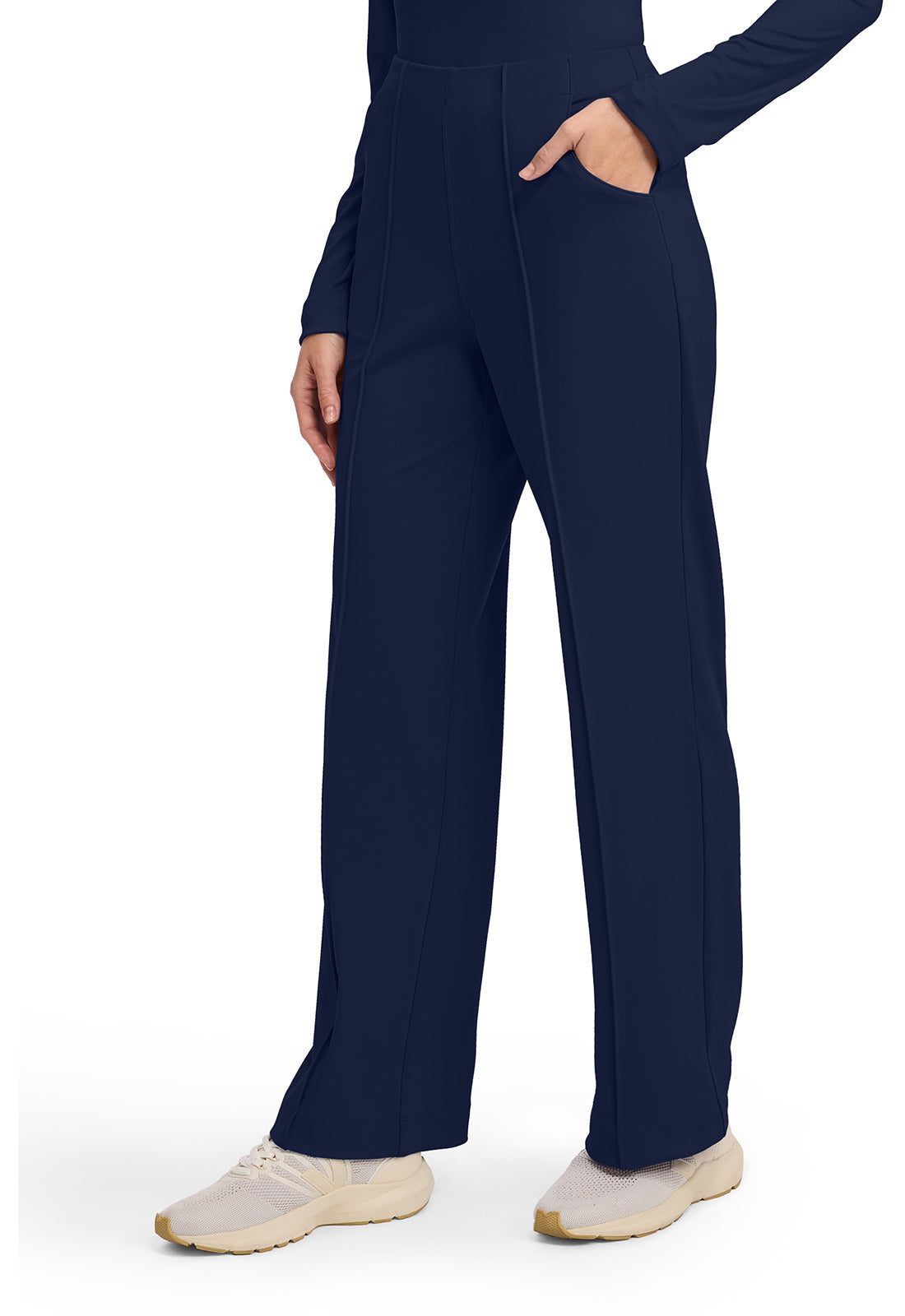 Achieve CK162 Women's 3-Pocket Wide Leg Pants Navy