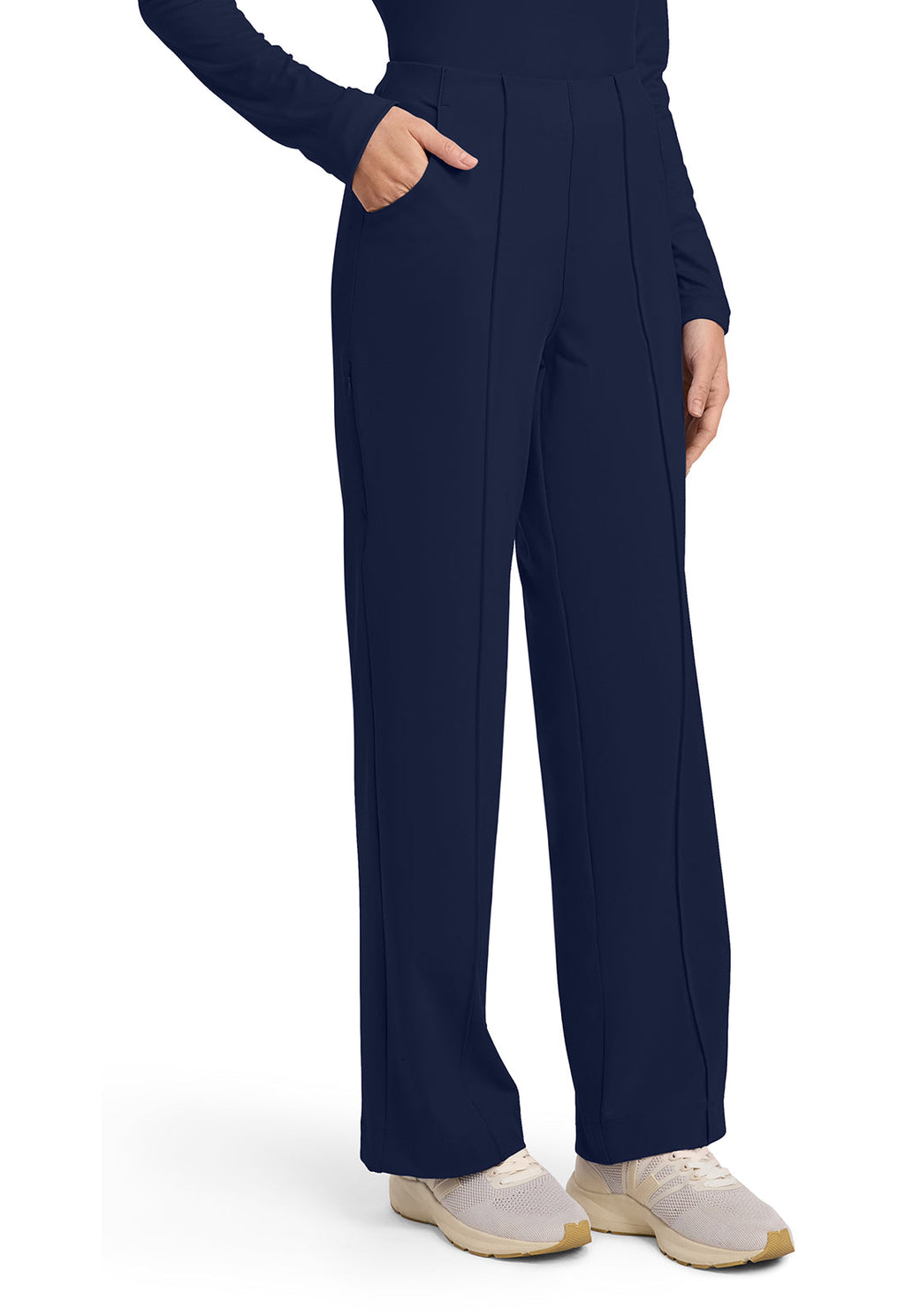 Achieve CK162 Women's 3-Pocket Wide Leg Pants Navy