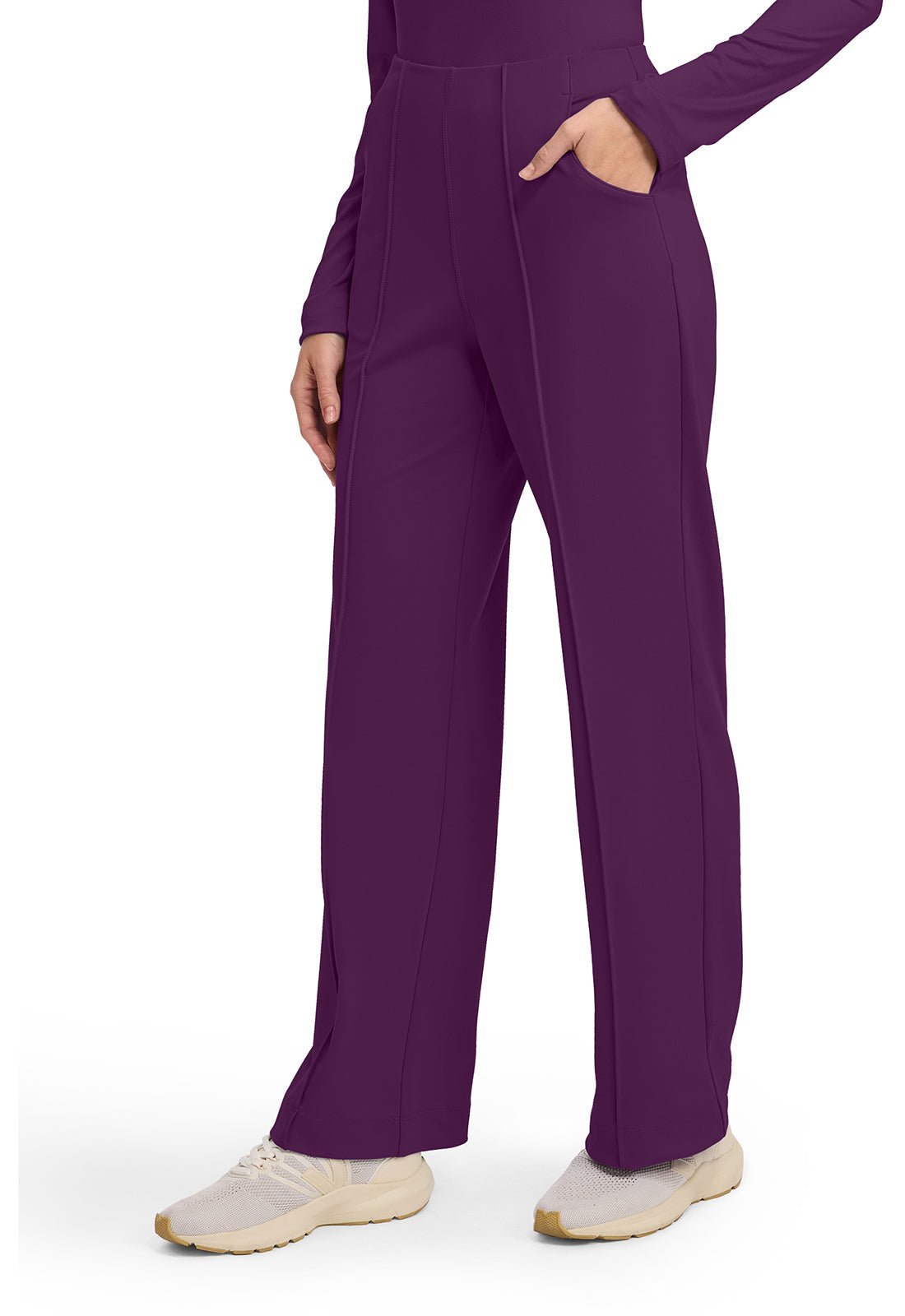 Achieve CK162 Women's 3-Pocket Wide Leg Pants Wild Mulberry Image