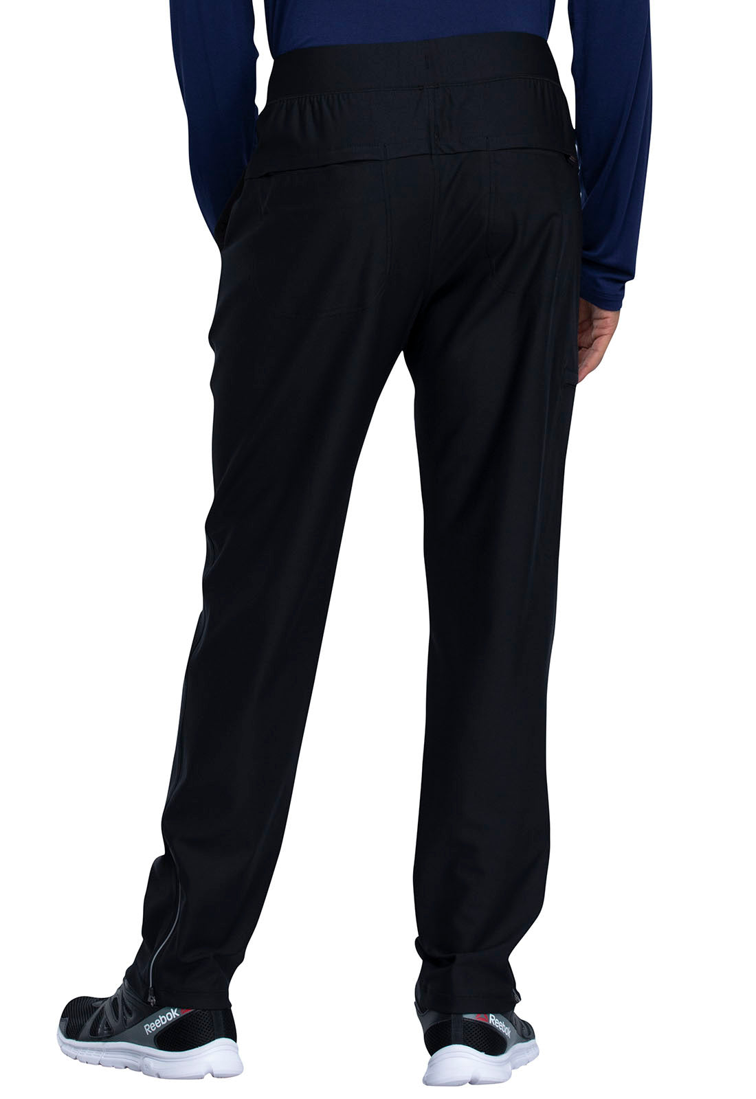 Form CK185 Men's Tapered Leg Pull-on Scrub Pants Black