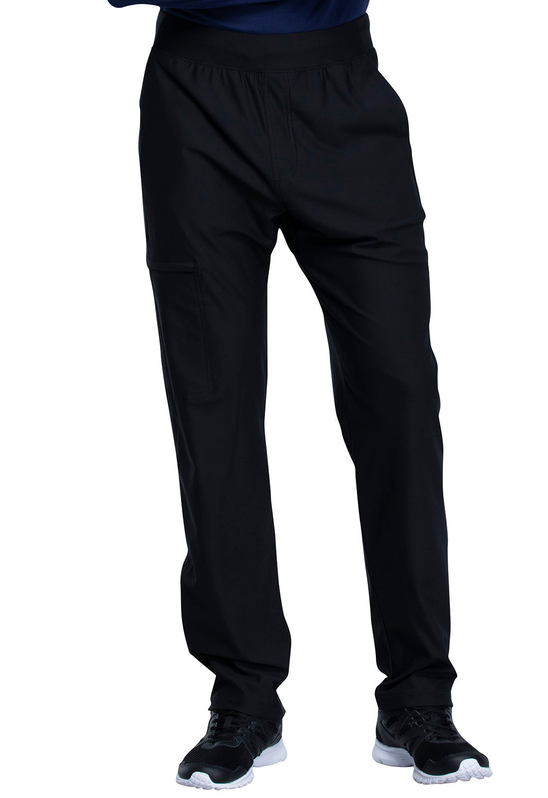 Form CK185 Men's Tapered Leg Pull-on Scrub Pants Black