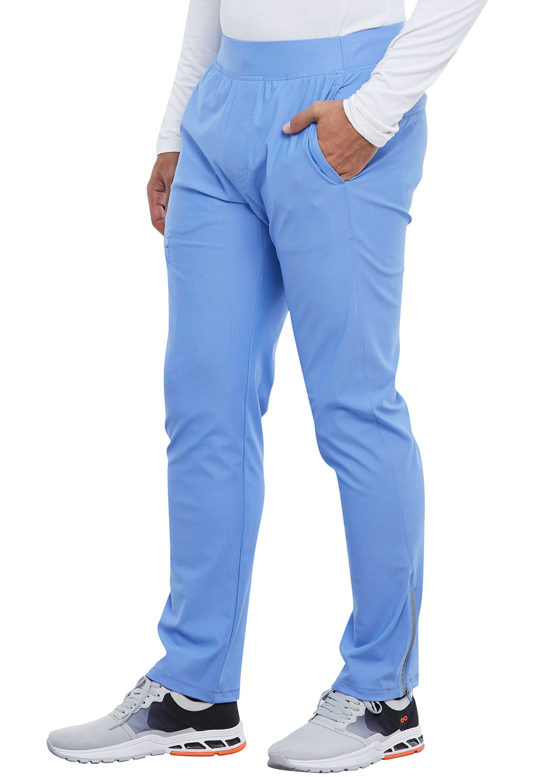 Form CK185 Men's Tapered Leg Pull-on Scrub Pants Ciel Blue