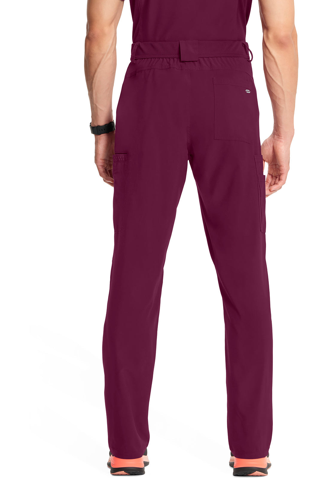 Classics CK200A Men's Fly Front Pants Wine Model Image Back | Infinity