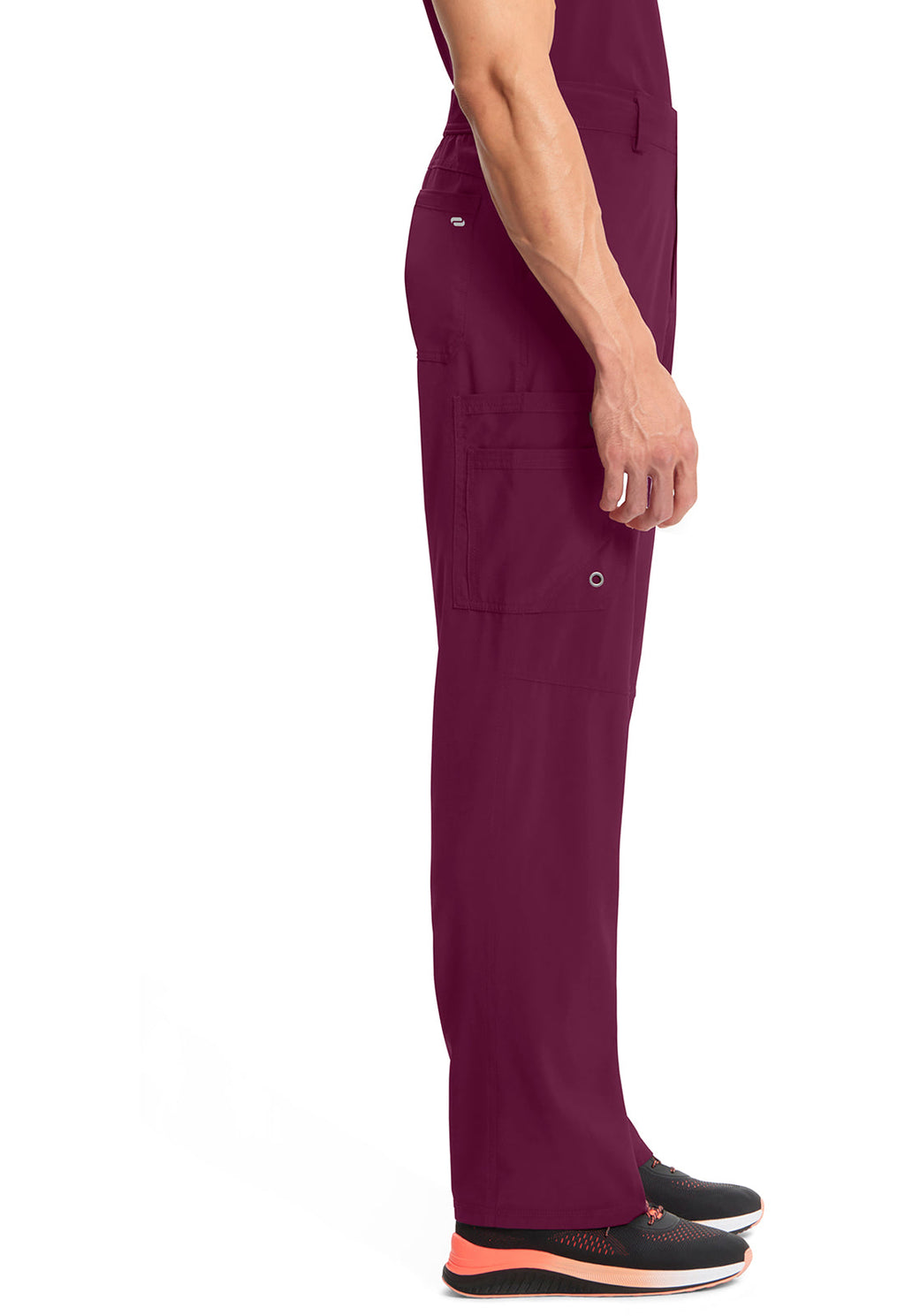 Classics CK200A Men's Fly Front Pants Wine Model Image Right Side | Infinity