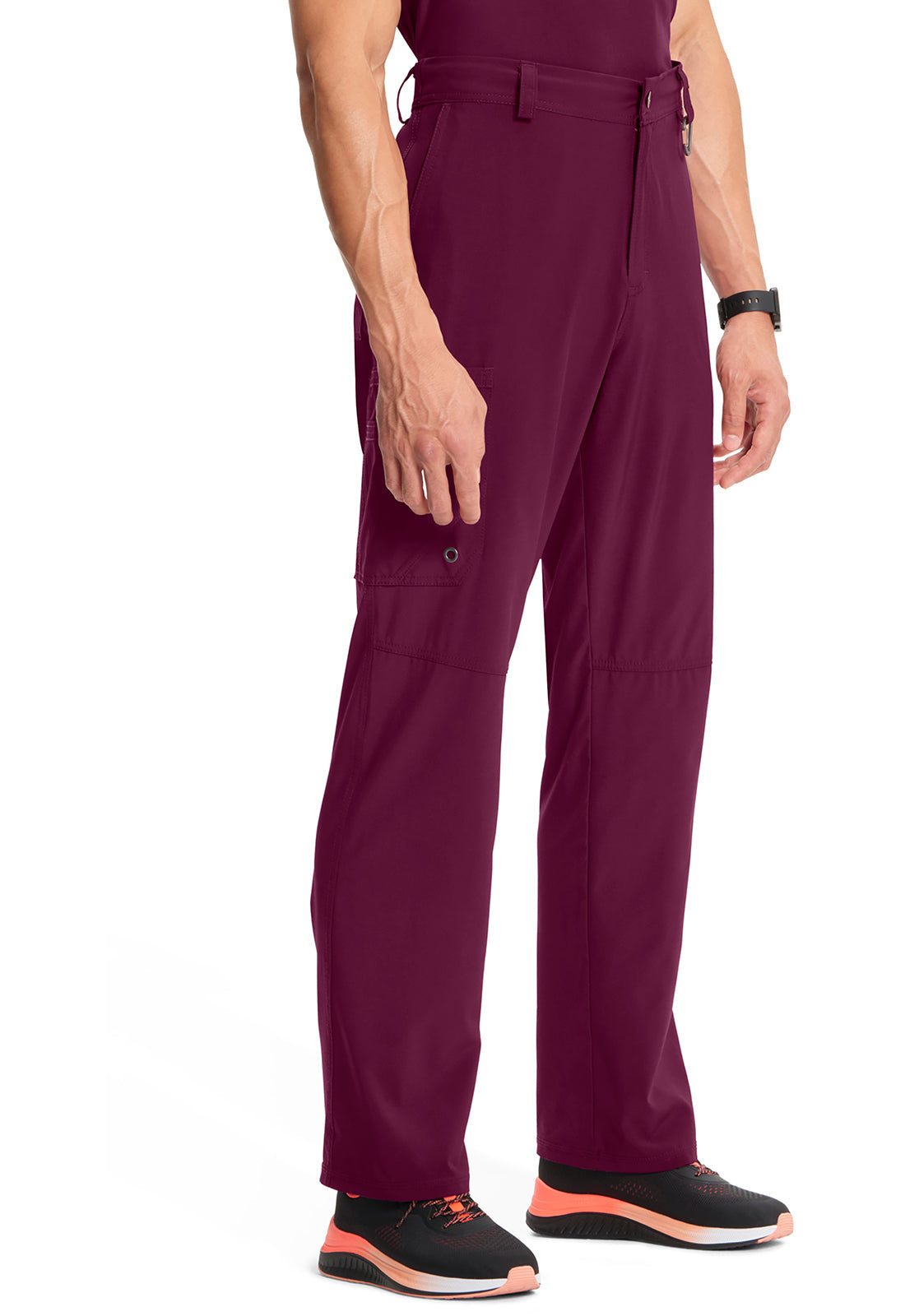 Classics CK200A Men's Fly Front Pants Wine Model Image Left Side | Infinity