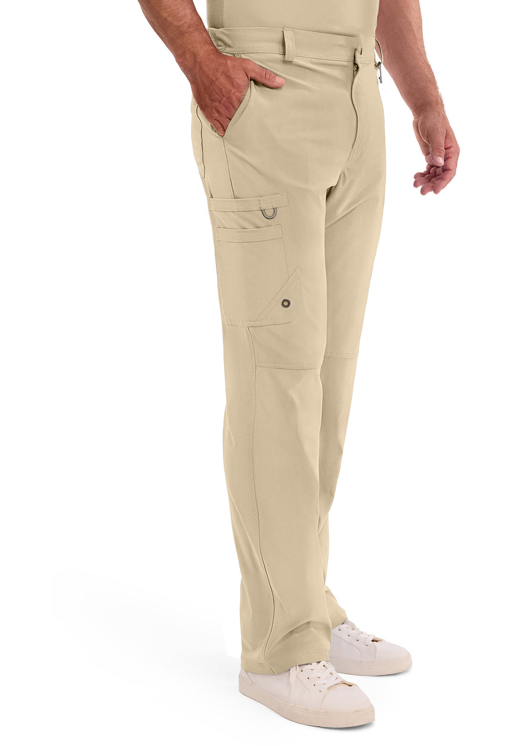 Infinity CK200A Men's Fly Front Scrub Pants Khaki