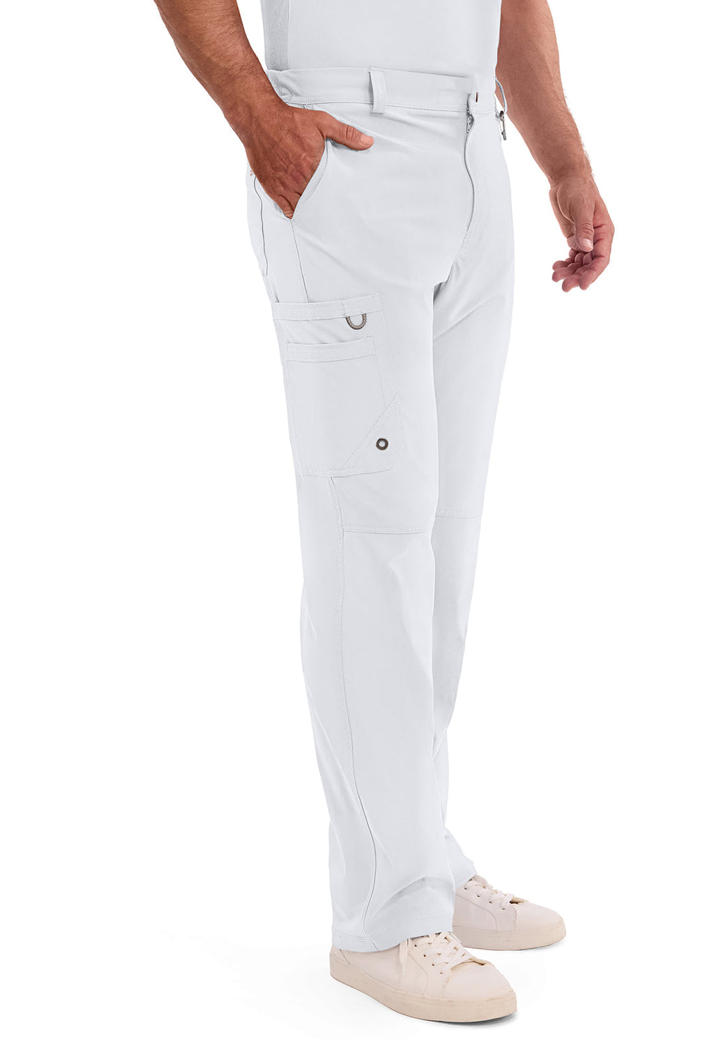 Infinity CK200A Men's Fly Front Scrub Pants White
