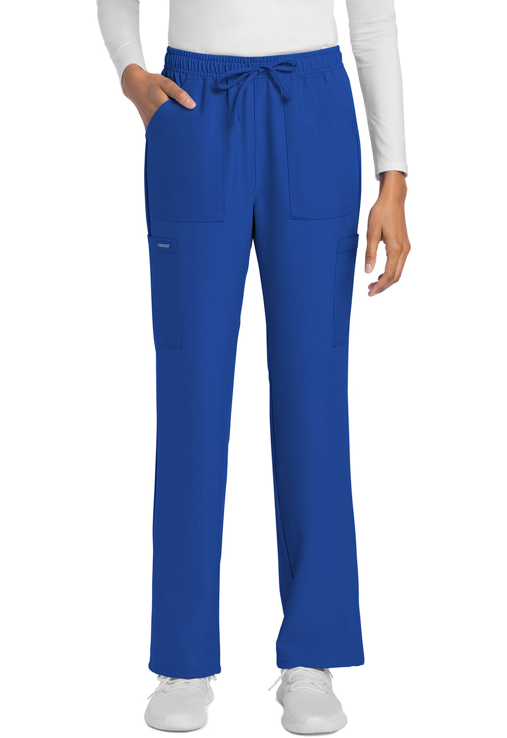 Workwear Originals Ultra CK272A Women's Mid Rise Drawstring Trouser Cargo Scrub Pants Royal
