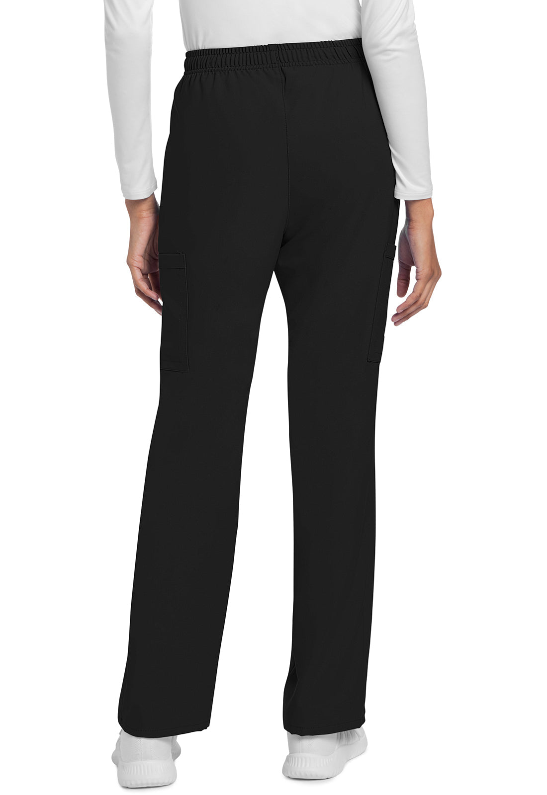 Workwear Originals Ultra CK272A Women's Mid Rise Drawstring Trouser Cargo Scrub Pants Black
