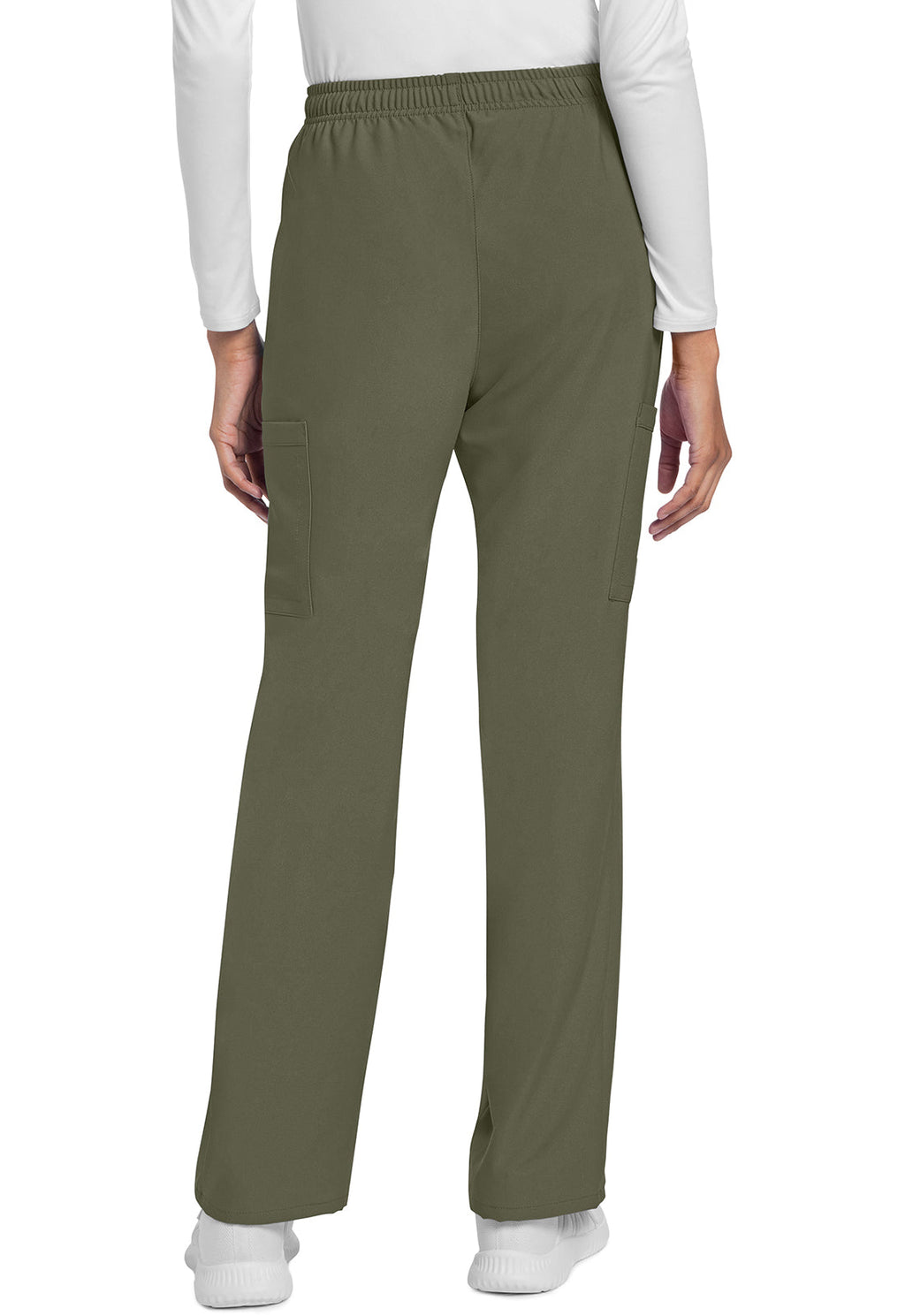Workwear Originals Ultra CK272A Women's Mid Rise Drawstring Trouser Cargo Scrub Pants Olive