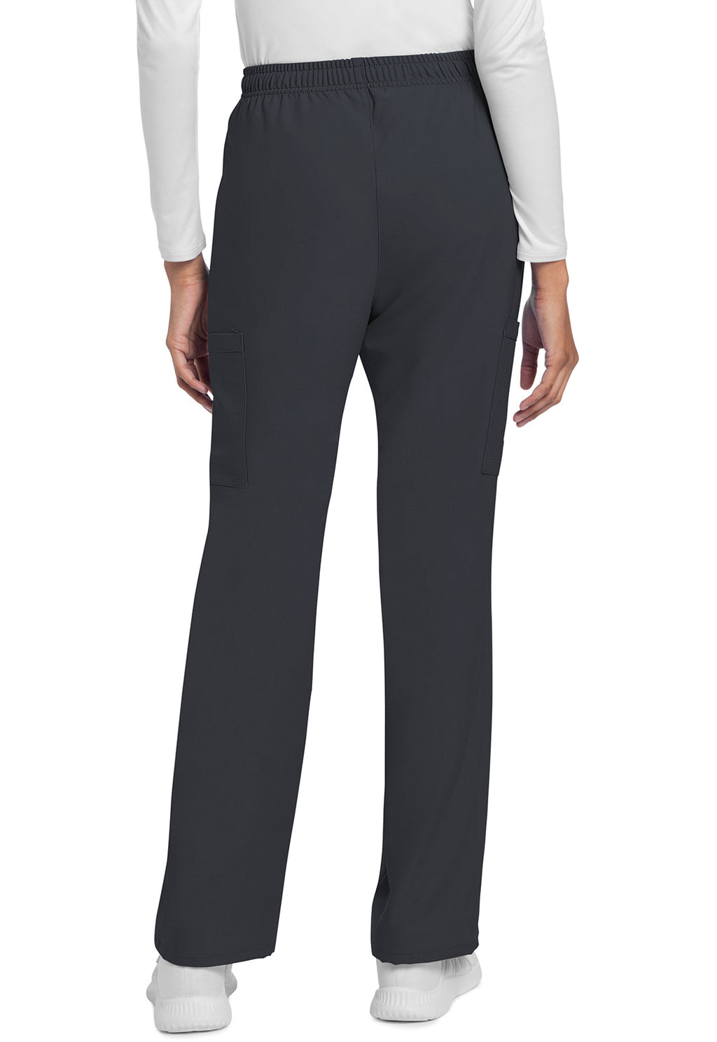 Workwear Originals Ultra CK272A Women's Mid Rise Drawstring Trouser Cargo Scrub Pants Pewter