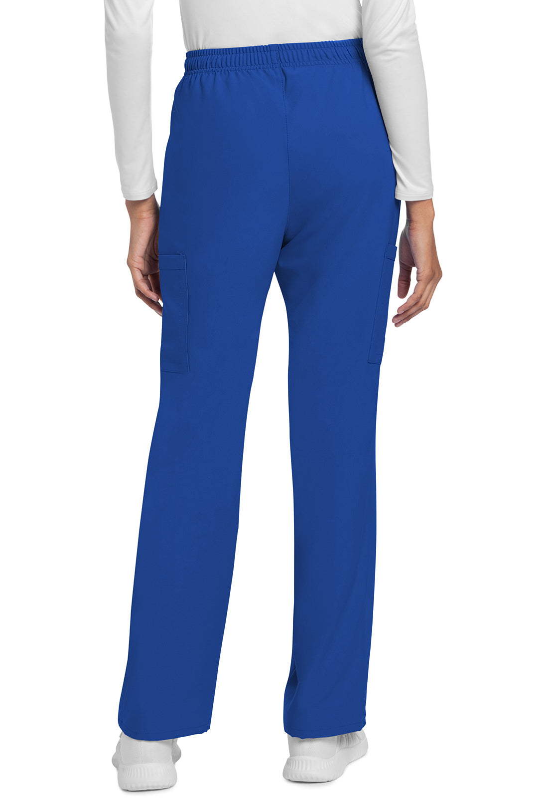 Workwear Originals Ultra CK272A Women's Mid Rise Drawstring Trouser Cargo Scrub Pants Royal