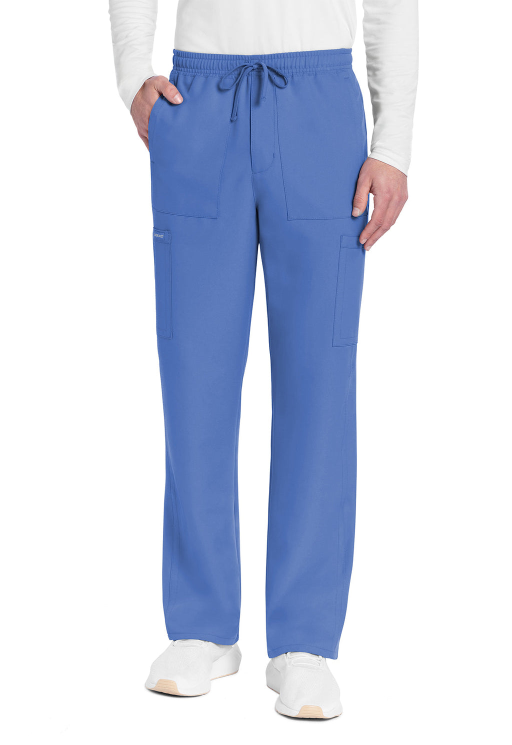 Workwear Originals Ultra CK279A Men's Mid Rise Zip Fly Straight Leg Scrub Pants Ciel Blue