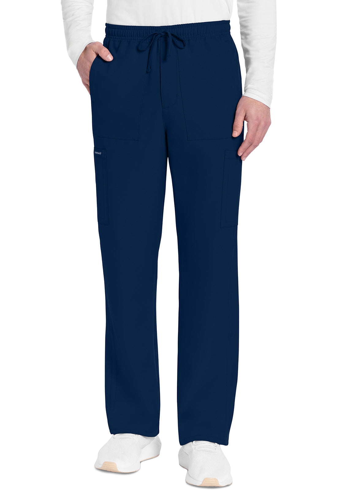 Workwear Originals Ultra CK279A Men's Mid Rise Zip Fly Straight Leg Scrub Pants Navy