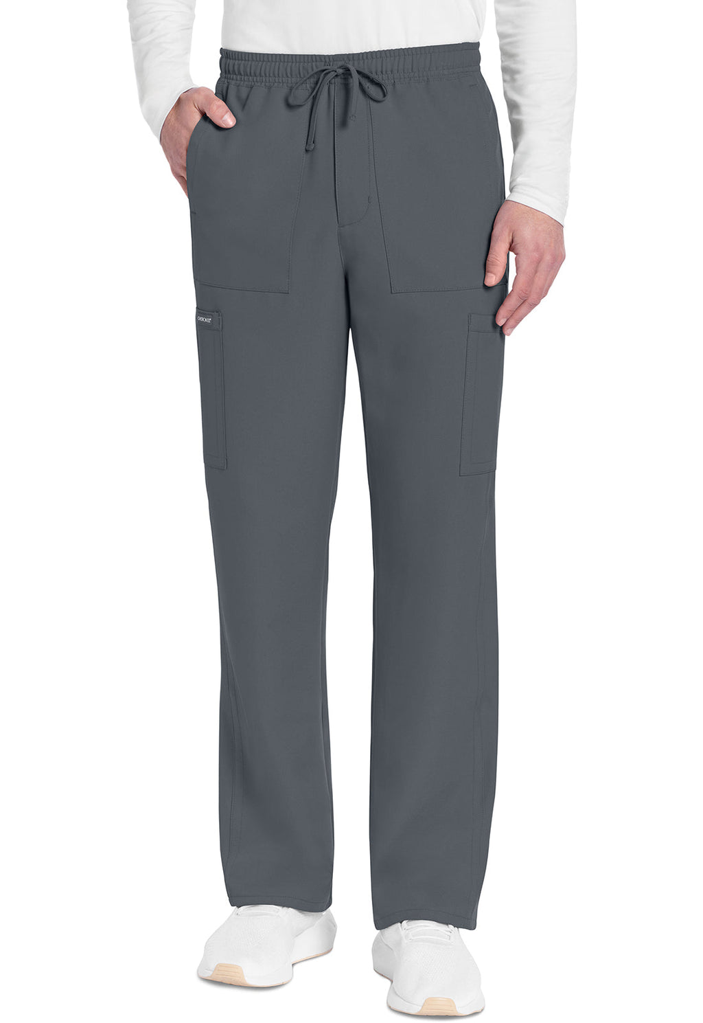 Workwear Originals Ultra CK279A Men's Mid Rise Zip Fly Straight Leg Scrub Pants Pewter