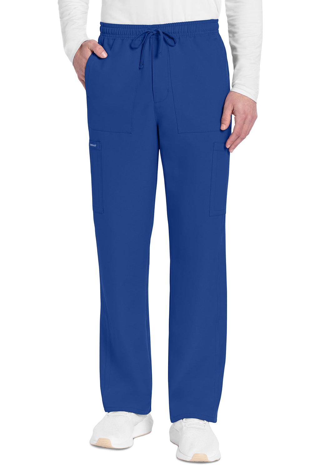 Workwear Originals Ultra CK279A Men's Mid Rise Zip Fly Straight Leg Scrub Pants Royal