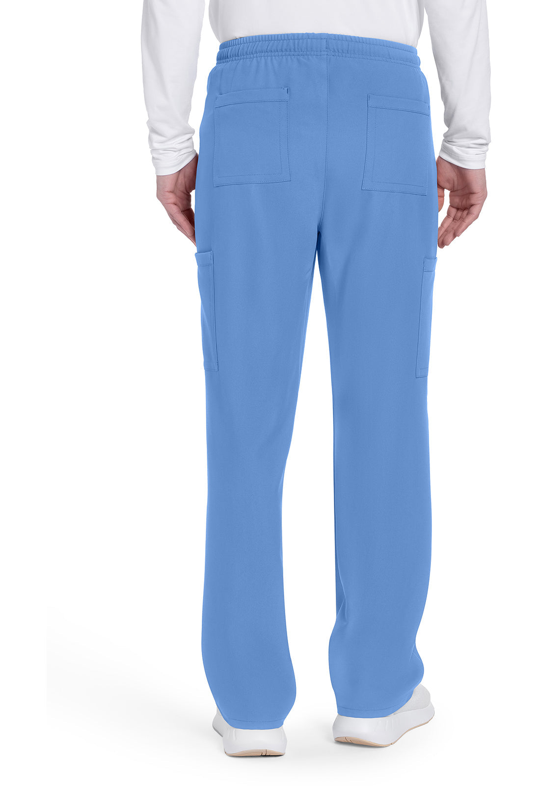 Workwear Originals Ultra CK279A Men's Mid Rise Zip Fly Straight Leg Scrub Pants Ciel Blue