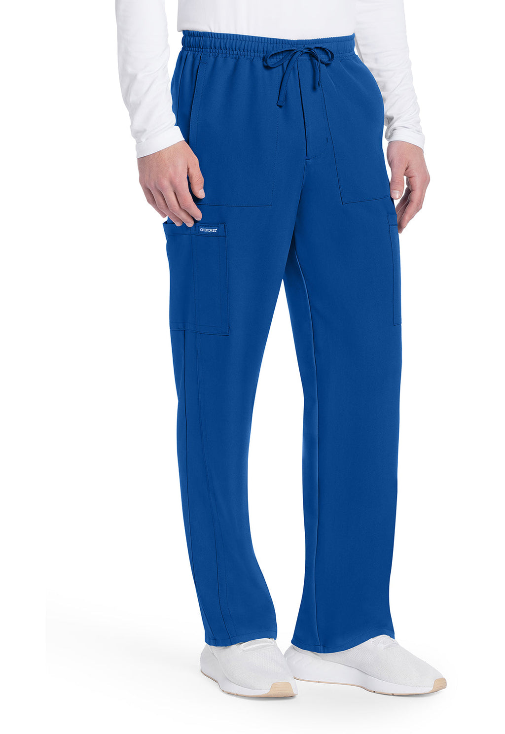 Workwear Originals Ultra CK279A Men's Mid Rise Zip Fly Straight Leg Scrub Pants Galaxy Blue