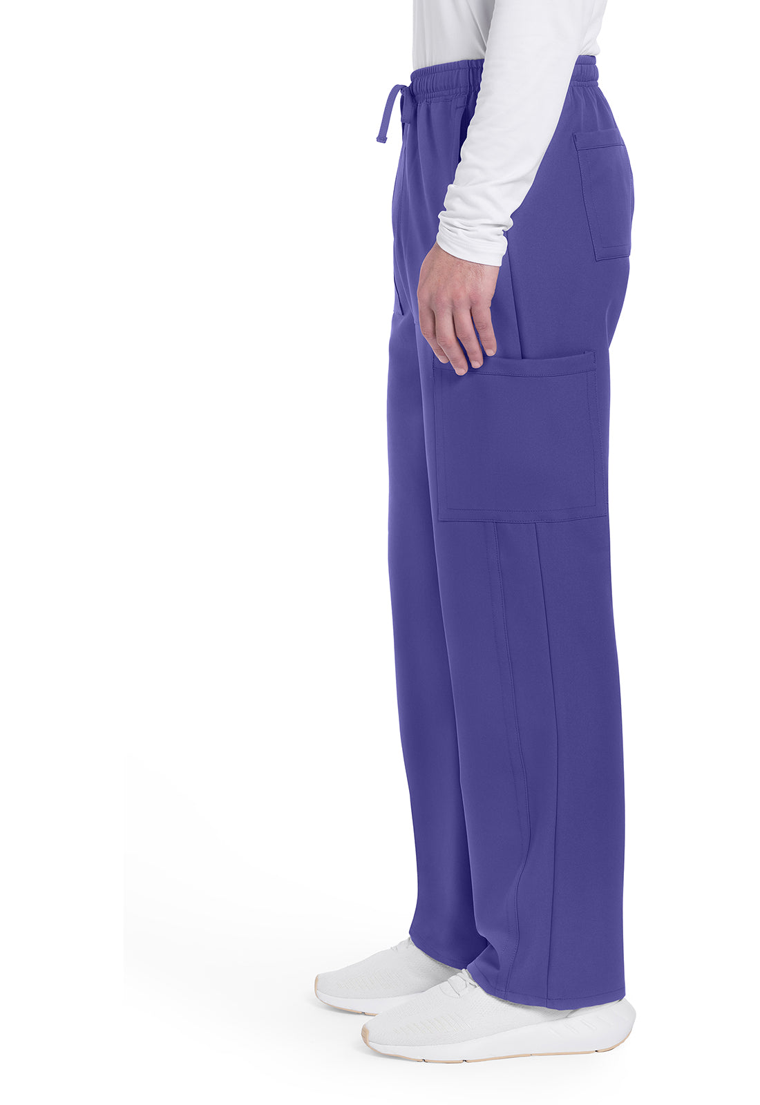 Workwear Originals Ultra CK279A Men's Mid Rise Zip Fly Straight Leg Scrub Pants Grape