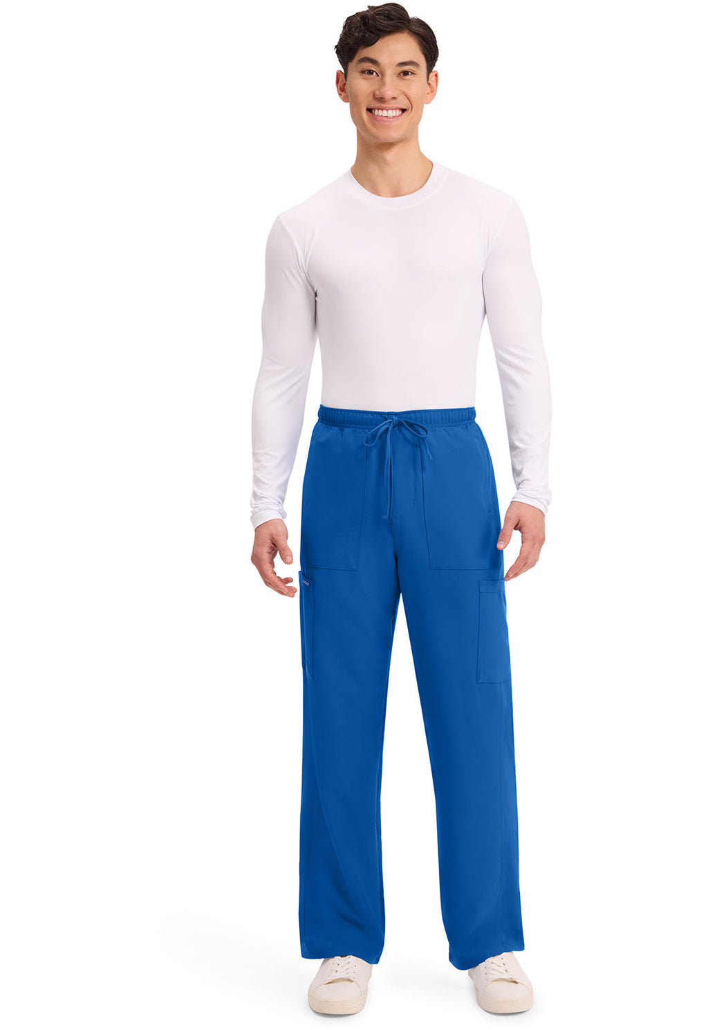Workwear Originals Ultra CK279A Men's Mid Rise Zip Fly Straight Leg Scrub Pants Royal