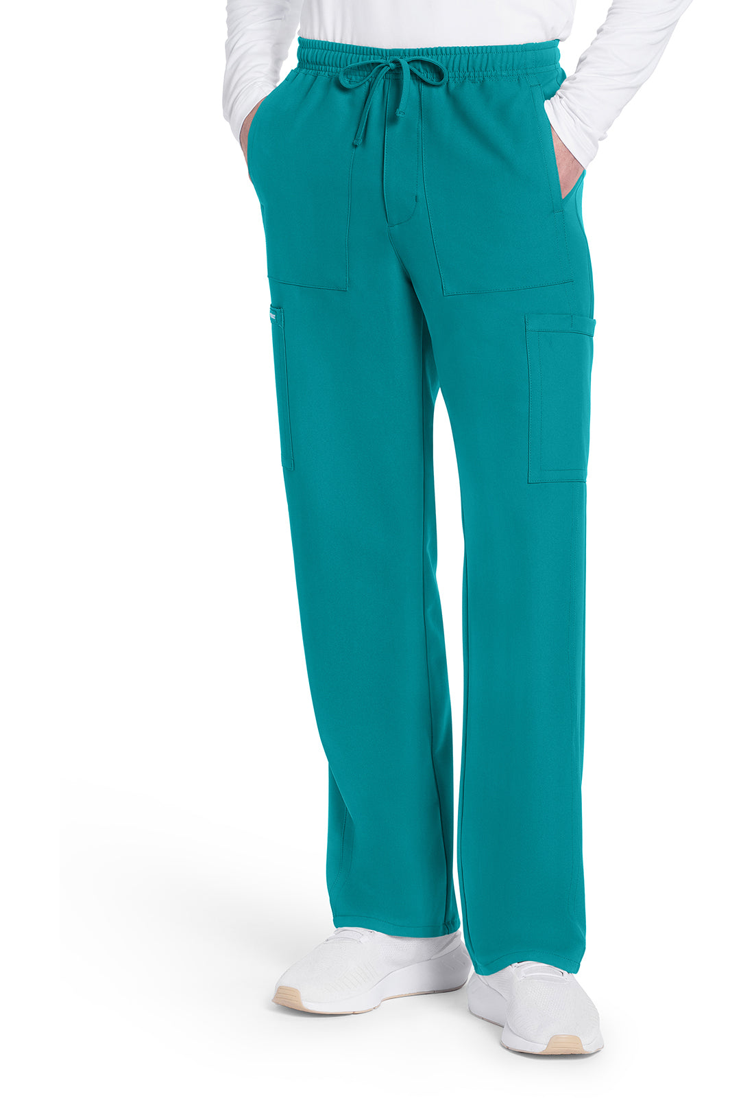 Originals Ultra CK279A Men's Mid Rise Zip Fly Straight Leg Pants Teal Blue