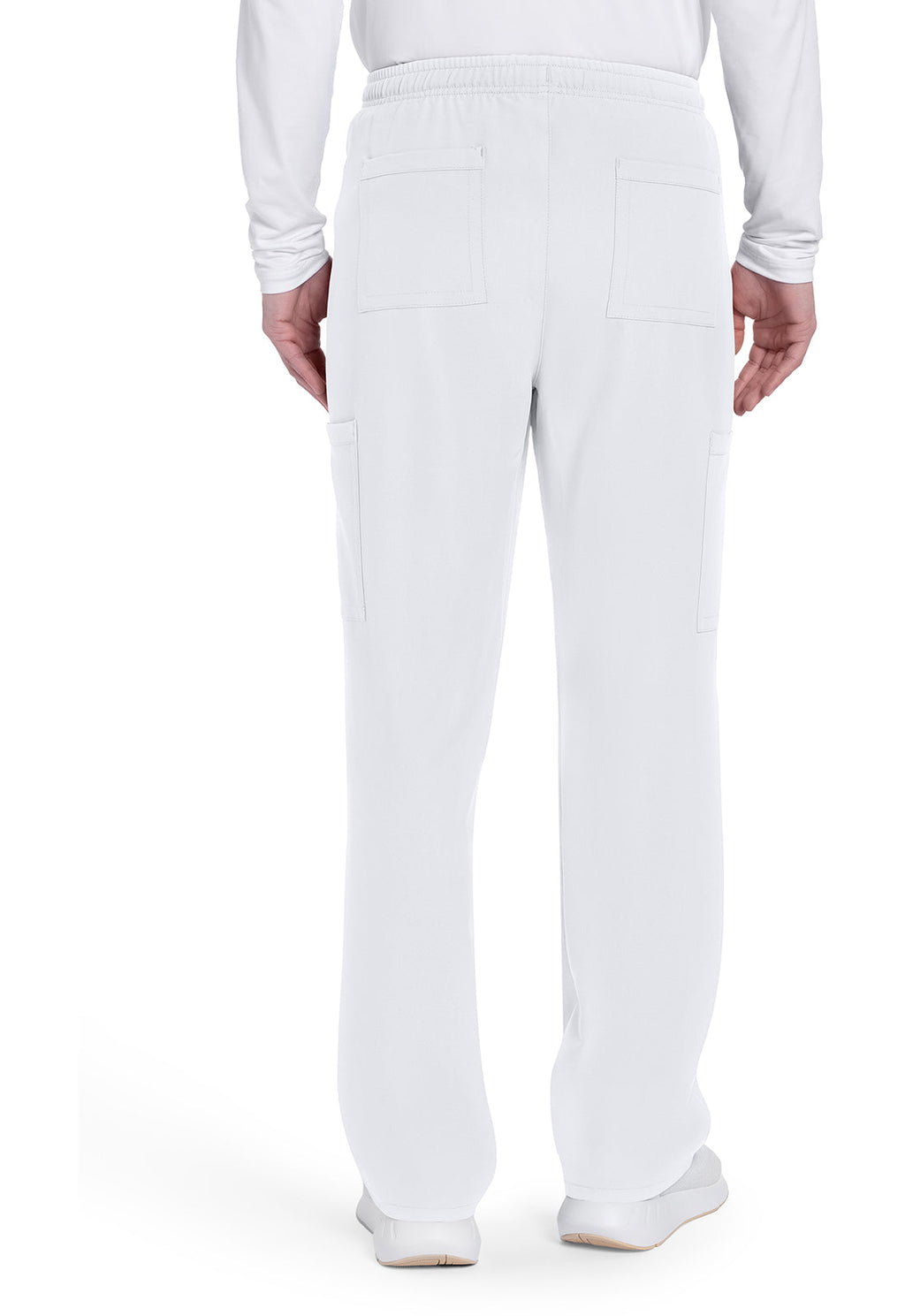 Workwear Originals Ultra CK279A Men's Mid Rise Zip Fly Straight Leg Scrub Pants White