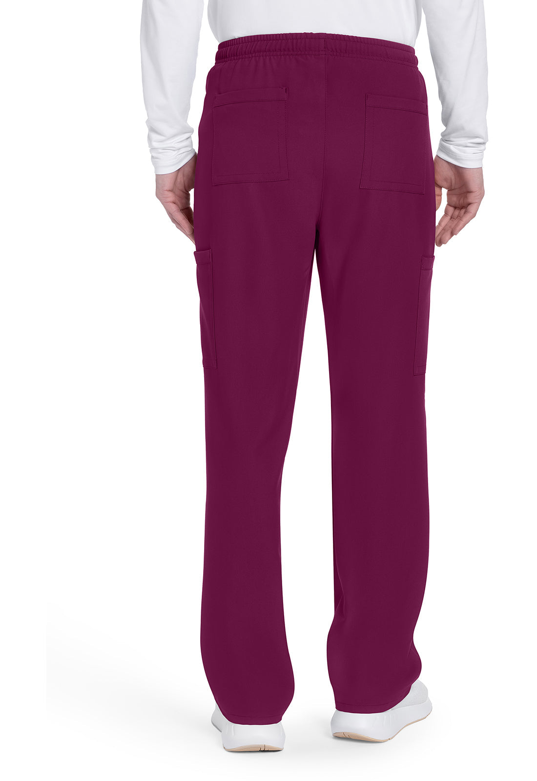 Workwear Originals Ultra CK279A Men's Mid Rise Zip Fly Straight Leg Scrub Pants Wine