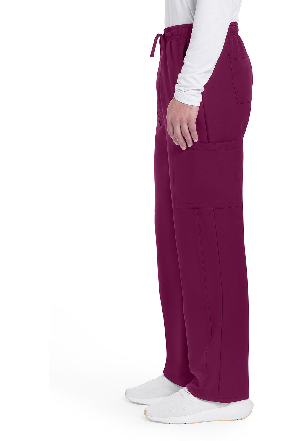 Workwear Originals Ultra CK279A Men's Mid Rise Zip Fly Straight Leg Scrub Pants Wine
