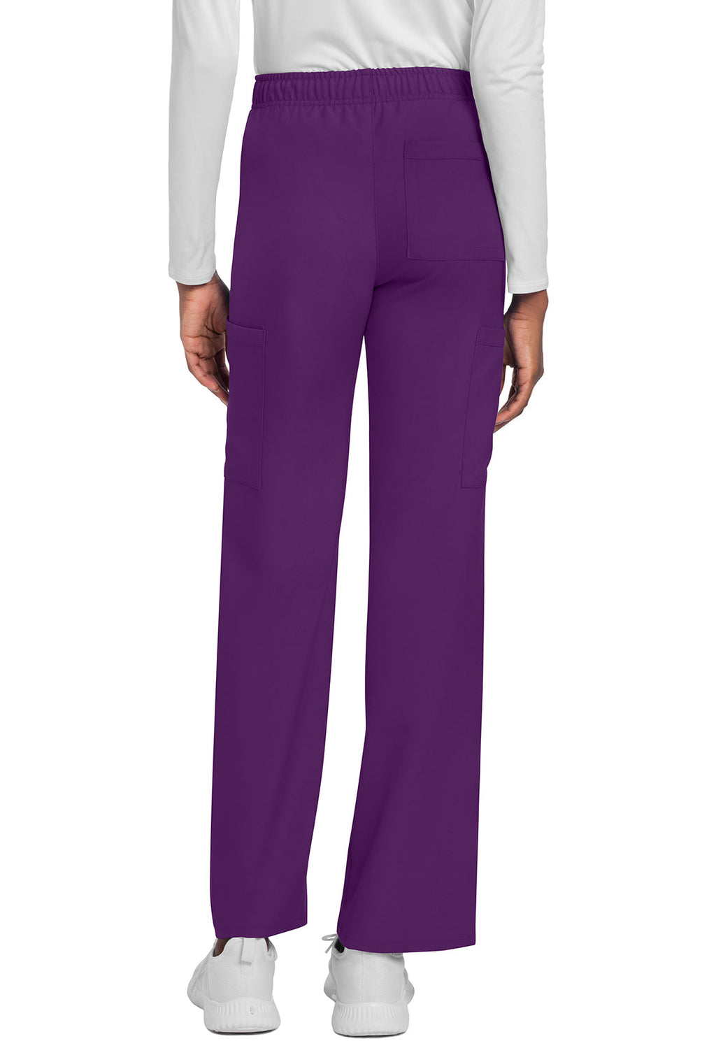 Workwear Originals Ultra CK280A Unisex Unisex Mid Rise Drawstring Straight Scrub Pants Eggplant