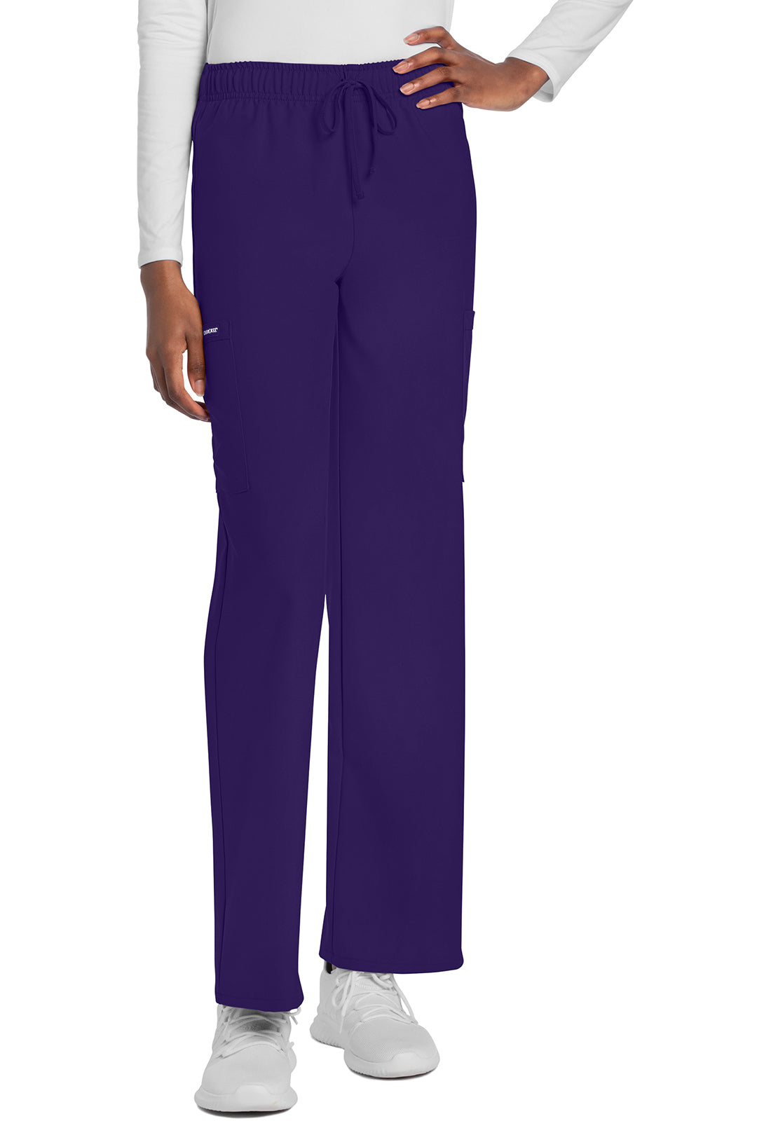 Workwear Originals Ultra CK280A Unisex Unisex Mid Rise Drawstring Straight Scrub Pants Grape