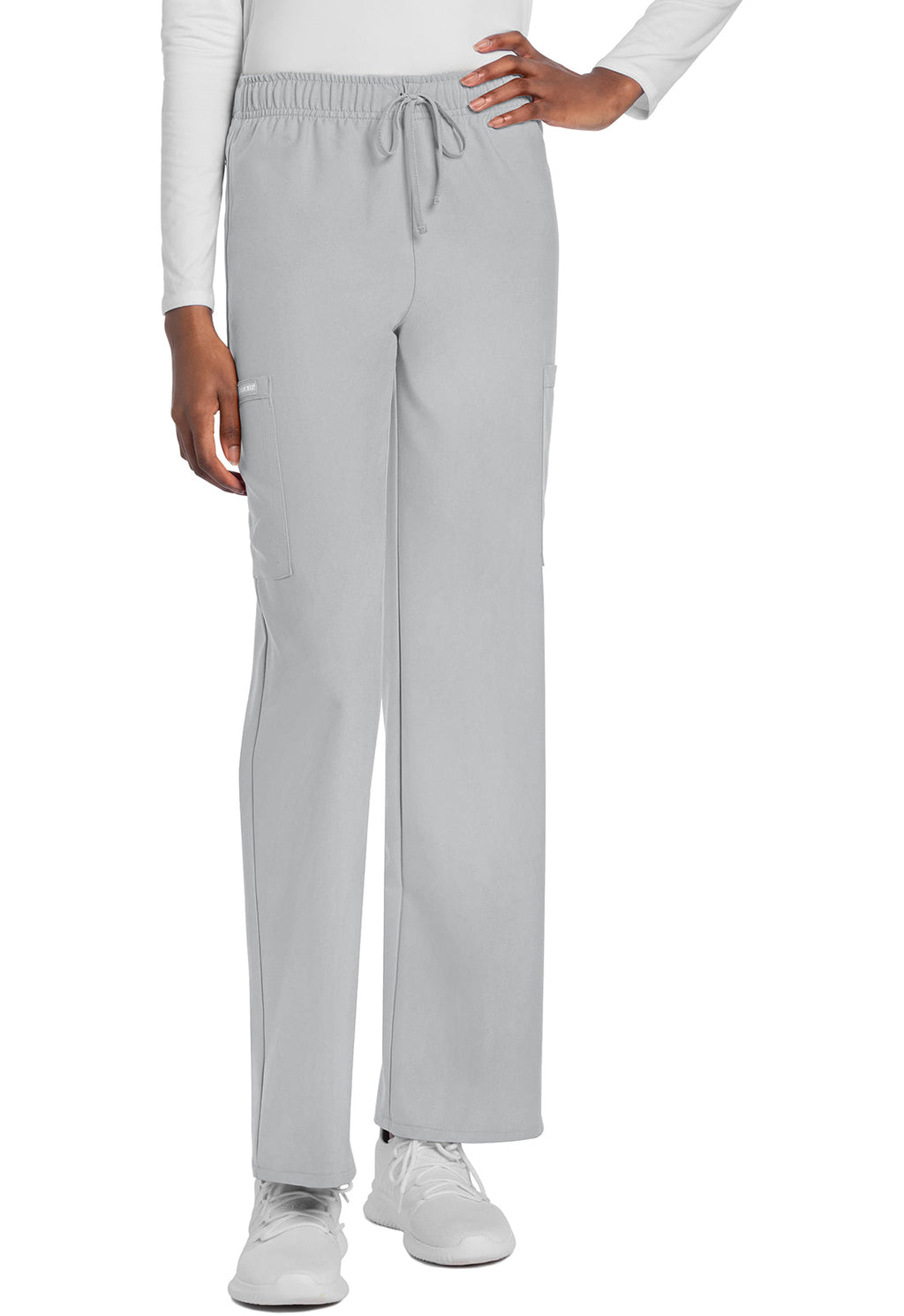 Workwear Originals Ultra CK280A Unisex Unisex Mid Rise Drawstring Straight Scrub Pants Grey