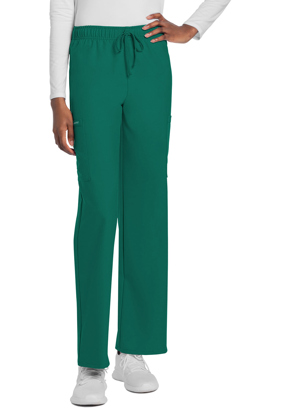 Workwear Originals Ultra CK280A Unisex Unisex Mid Rise Drawstring Straight Scrub Pants Hunter Green