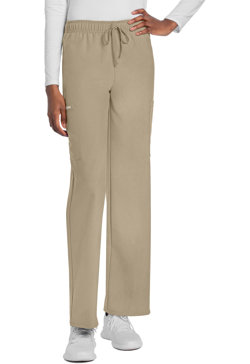 Workwear Originals Ultra CK280A Unisex Unisex Mid Rise Drawstring Straight Scrub Pants Khaki