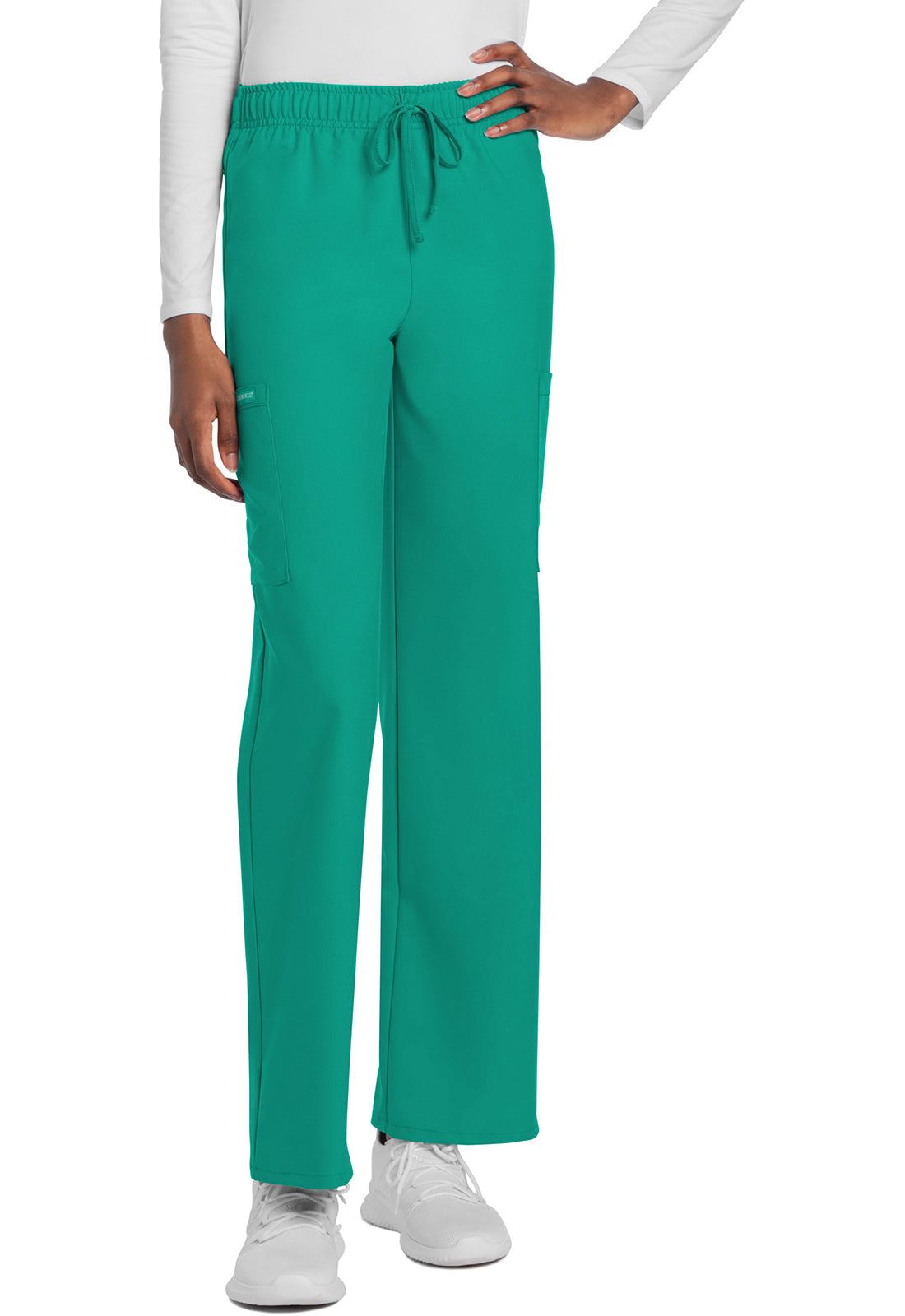 Workwear Originals Ultra CK280A Unisex Unisex Mid Rise Drawstring Straight Scrub Pants Teal Blue