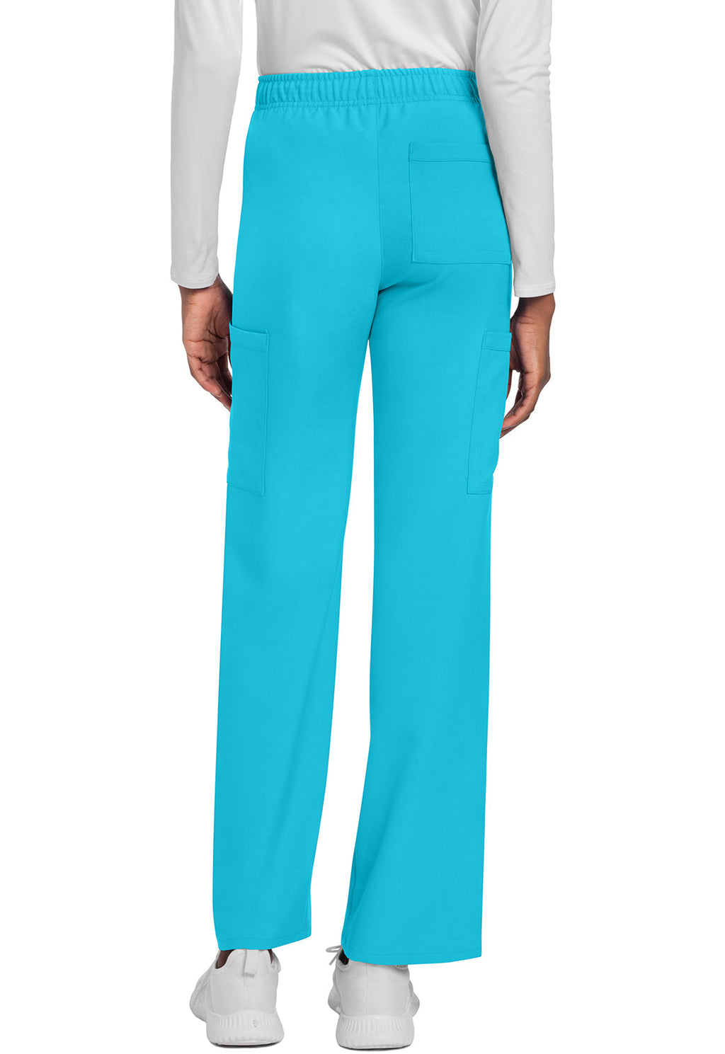 Workwear Originals Ultra CK280A Unisex Unisex Mid Rise Drawstring Straight Scrub Pants Turquoise
