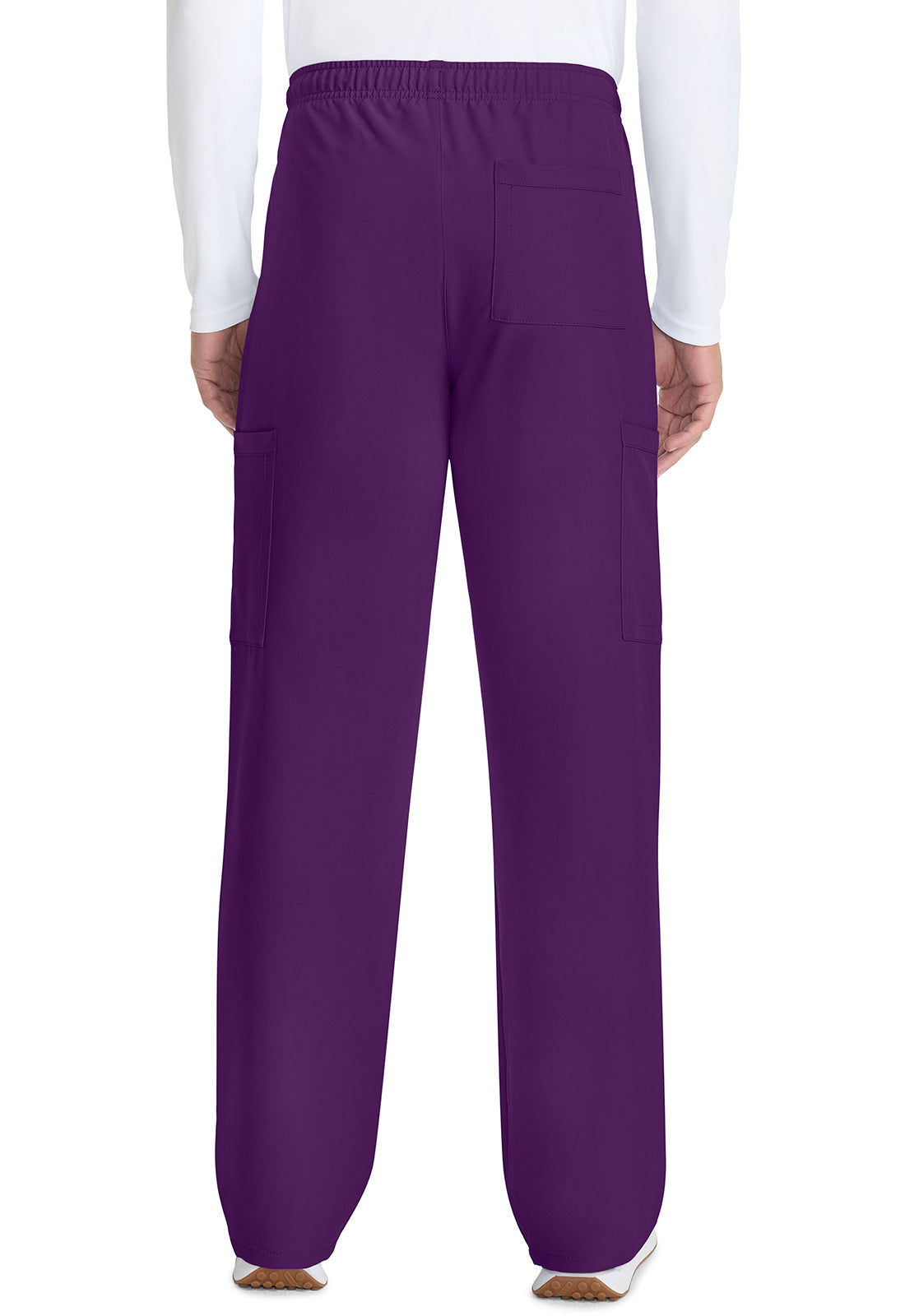 Workwear Originals Ultra CK280A Unisex Unisex Mid Rise Drawstring Straight Scrub Pants Eggplant