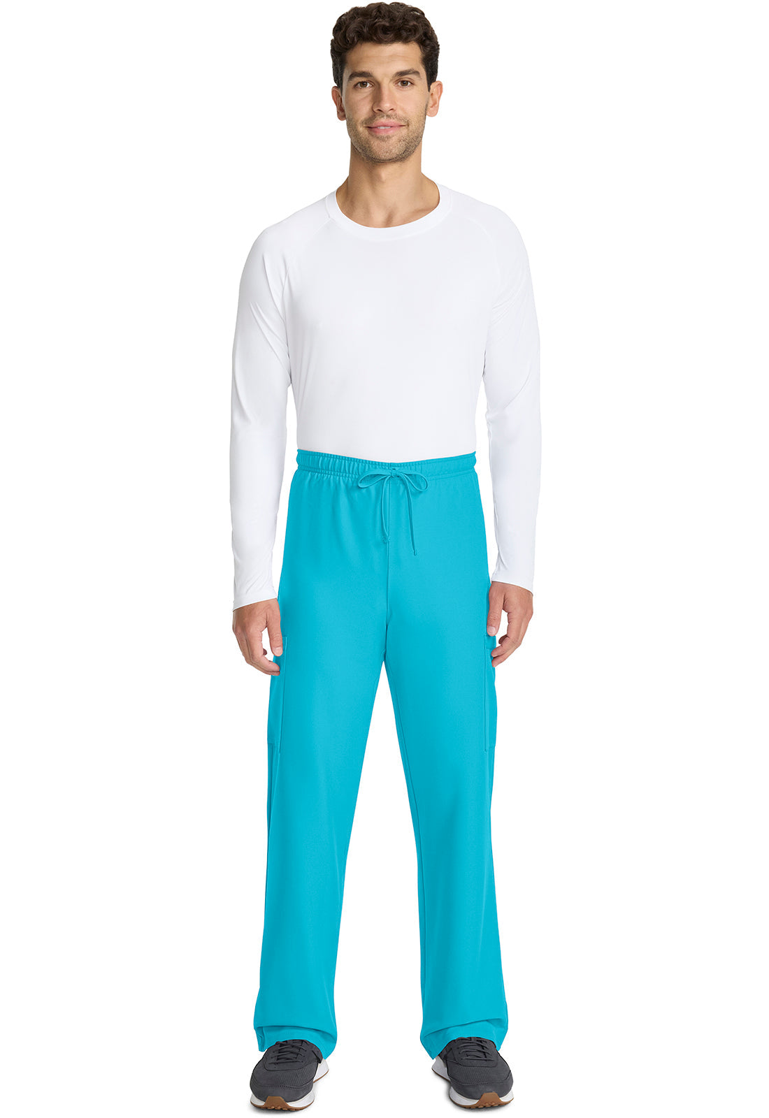 Workwear Originals Ultra CK280A Unisex Unisex Mid Rise Drawstring Straight Scrub Pants Turquoise