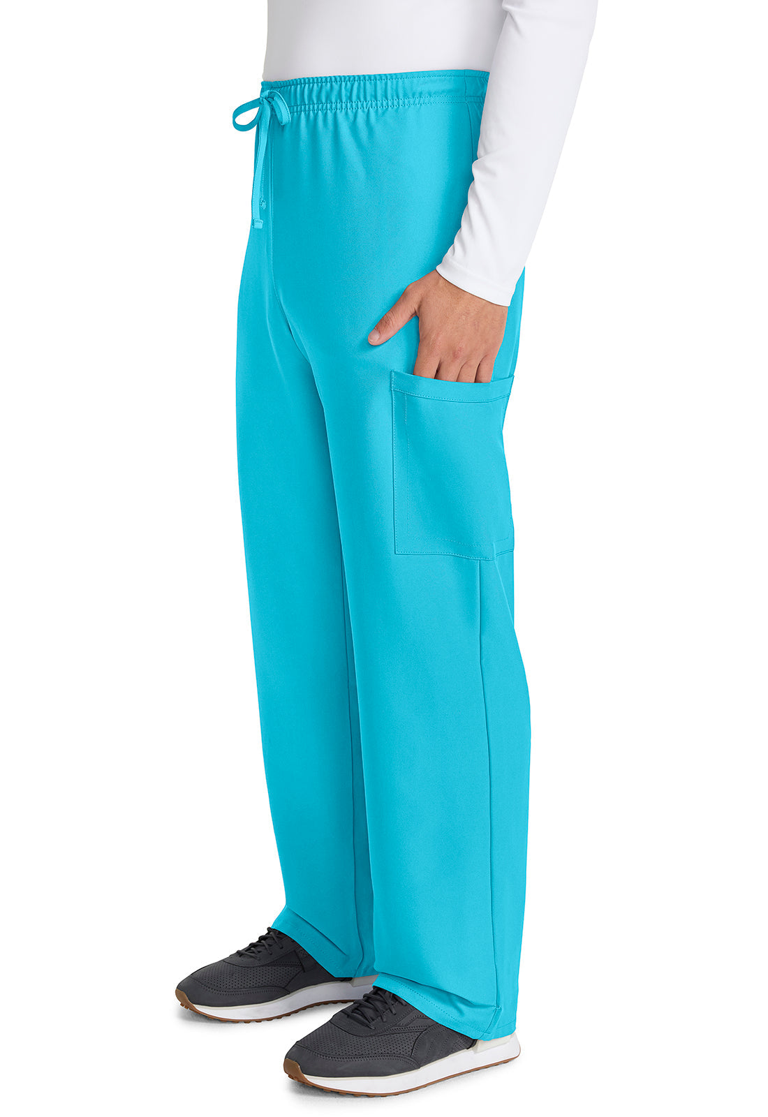Workwear Originals Ultra CK280A Unisex Unisex Mid Rise Drawstring Straight Scrub Pants Turquoise