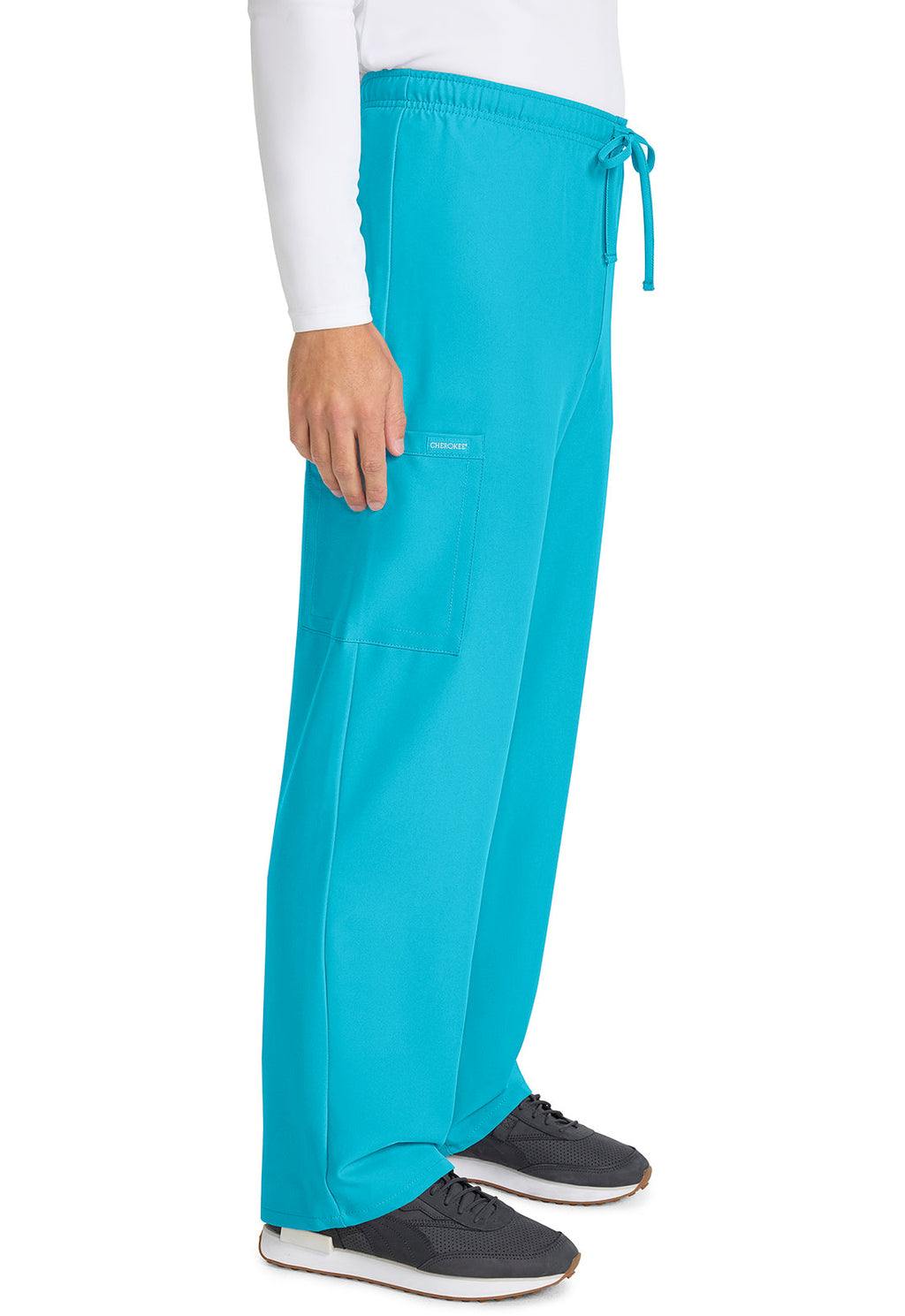 Workwear Originals Ultra CK280A Unisex Unisex Mid Rise Drawstring Straight Scrub Pants Turquoise