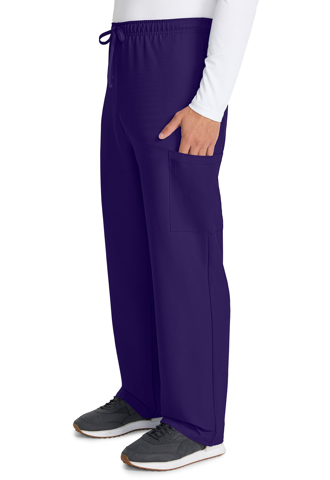 Workwear Originals Ultra CK280A Unisex Unisex Mid Rise Drawstring Straight Scrub Pants Grape