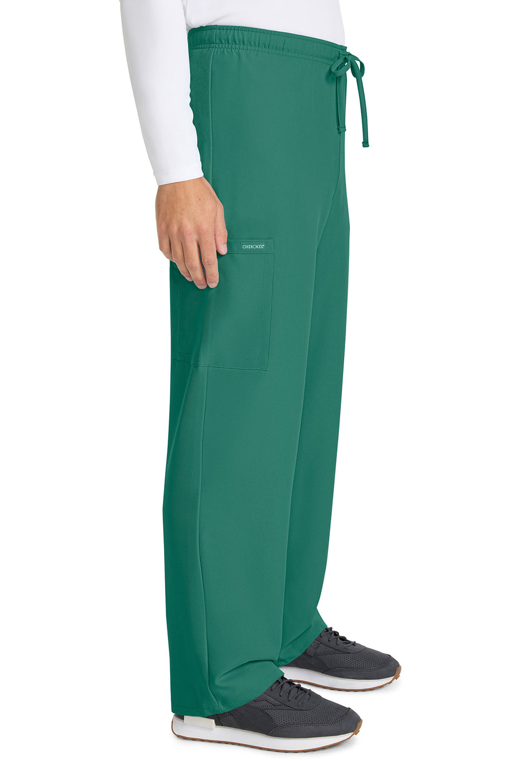 Workwear Originals Ultra CK280A Unisex Unisex Mid Rise Drawstring Straight Scrub Pants Hunter Green