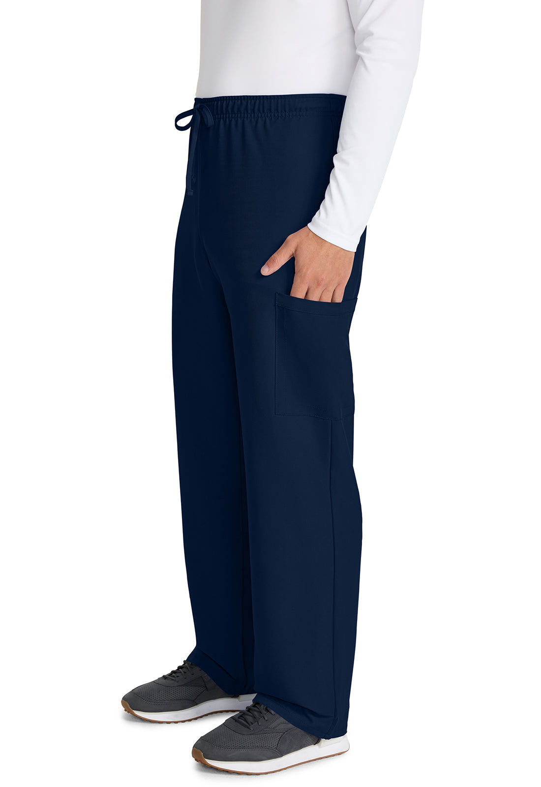 Workwear Originals Ultra CK280A Unisex Unisex Mid Rise Drawstring Straight Scrub Pants Navy