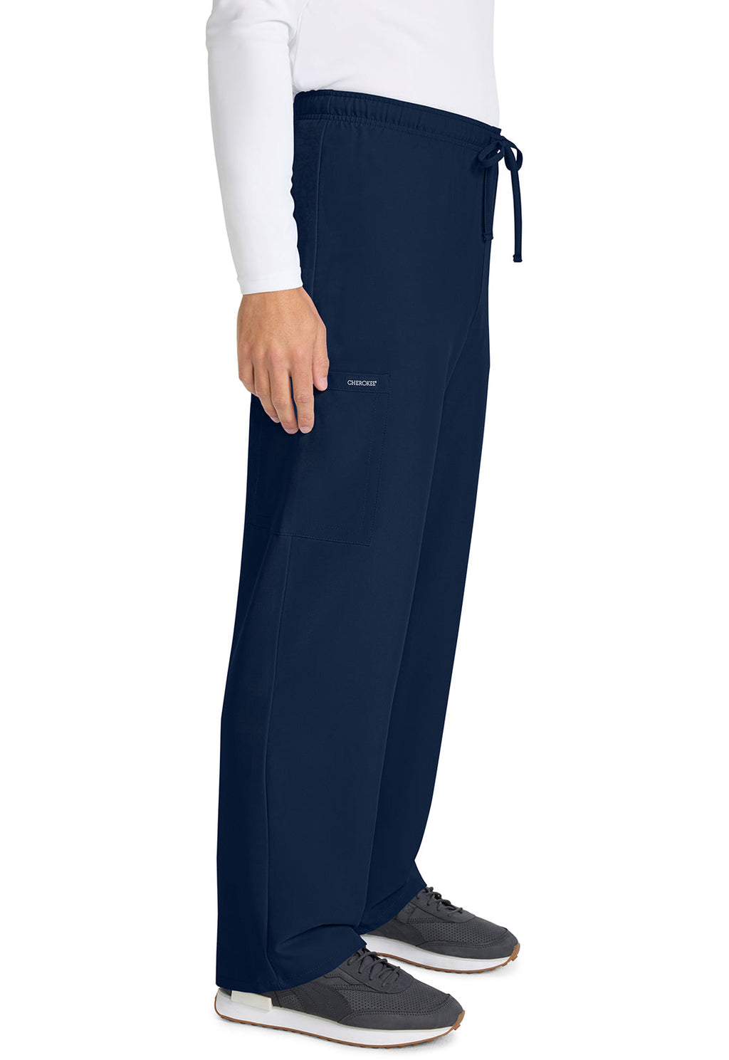 Workwear Originals Ultra CK280A Unisex Unisex Mid Rise Drawstring Straight Scrub Pants Navy