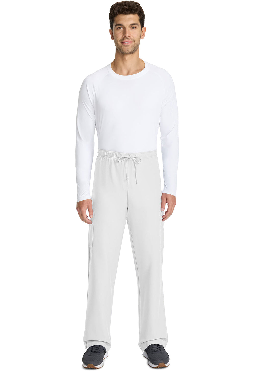 Workwear Originals Ultra CK280A Unisex Unisex Mid Rise Drawstring Straight Scrub Pants White