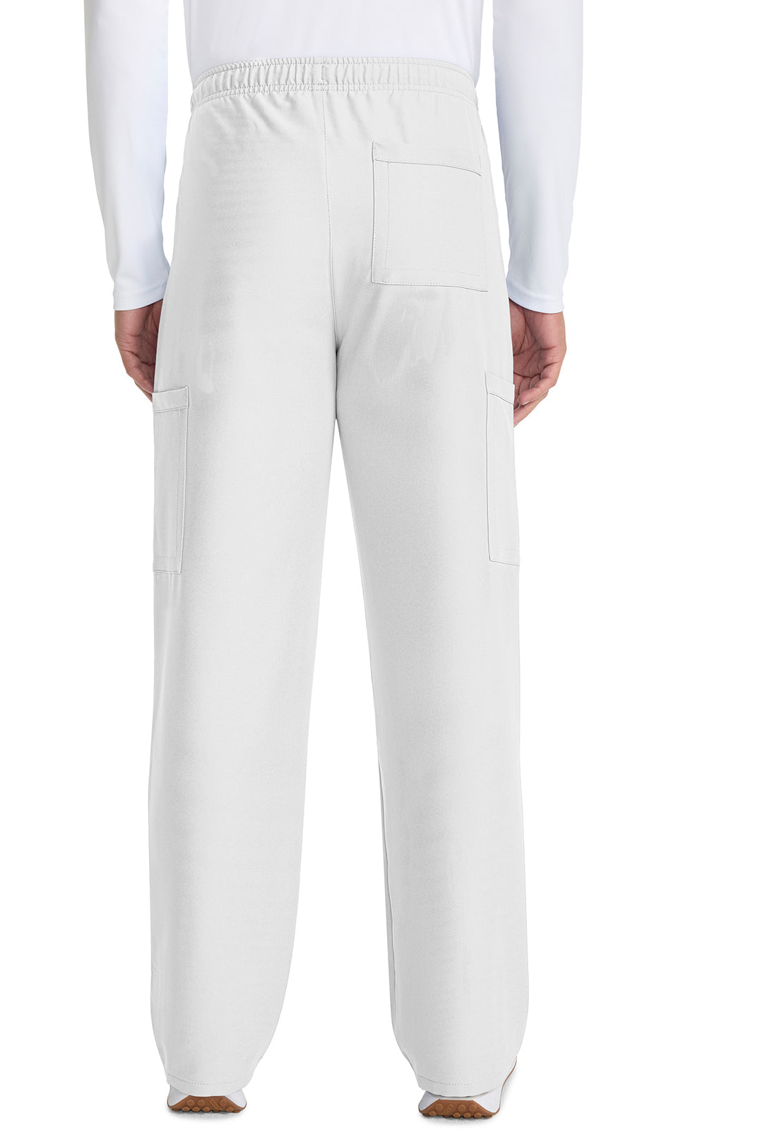 Workwear Originals Ultra CK280A Unisex Unisex Mid Rise Drawstring Straight Scrub Pants White