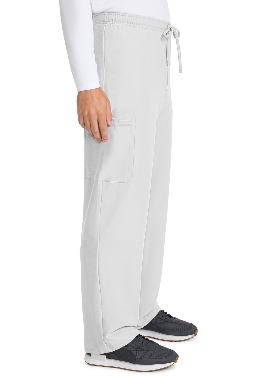 Workwear Originals Ultra CK280A Unisex Unisex Mid Rise Drawstring Straight Scrub Pants White