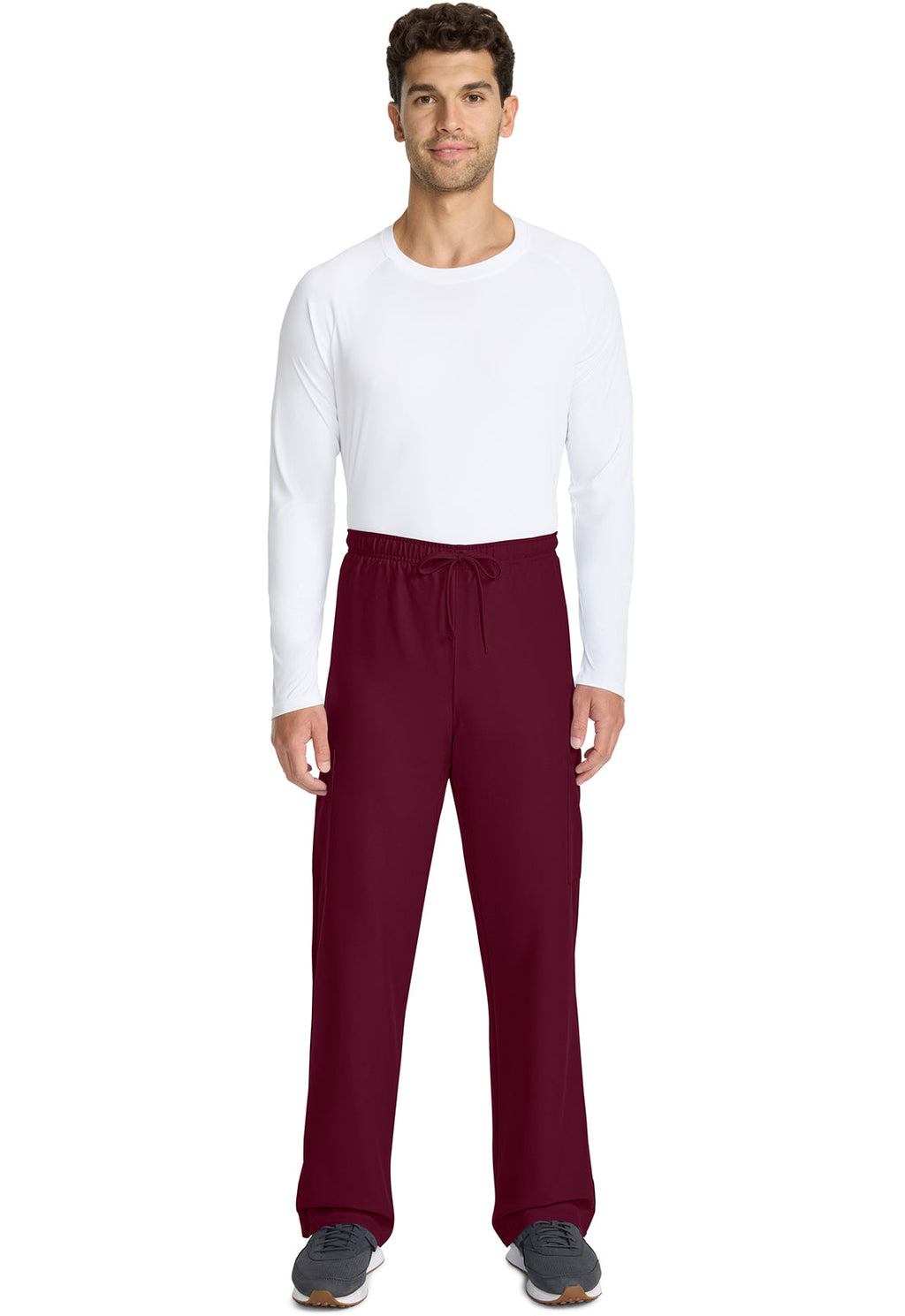 Workwear Originals Ultra CK280A Unisex Unisex Mid Rise Drawstring Straight Scrub Pants Wine