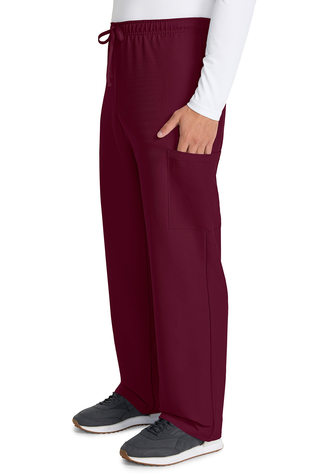 Workwear Originals Ultra CK280A Unisex Unisex Mid Rise Drawstring Straight Scrub Pants Wine